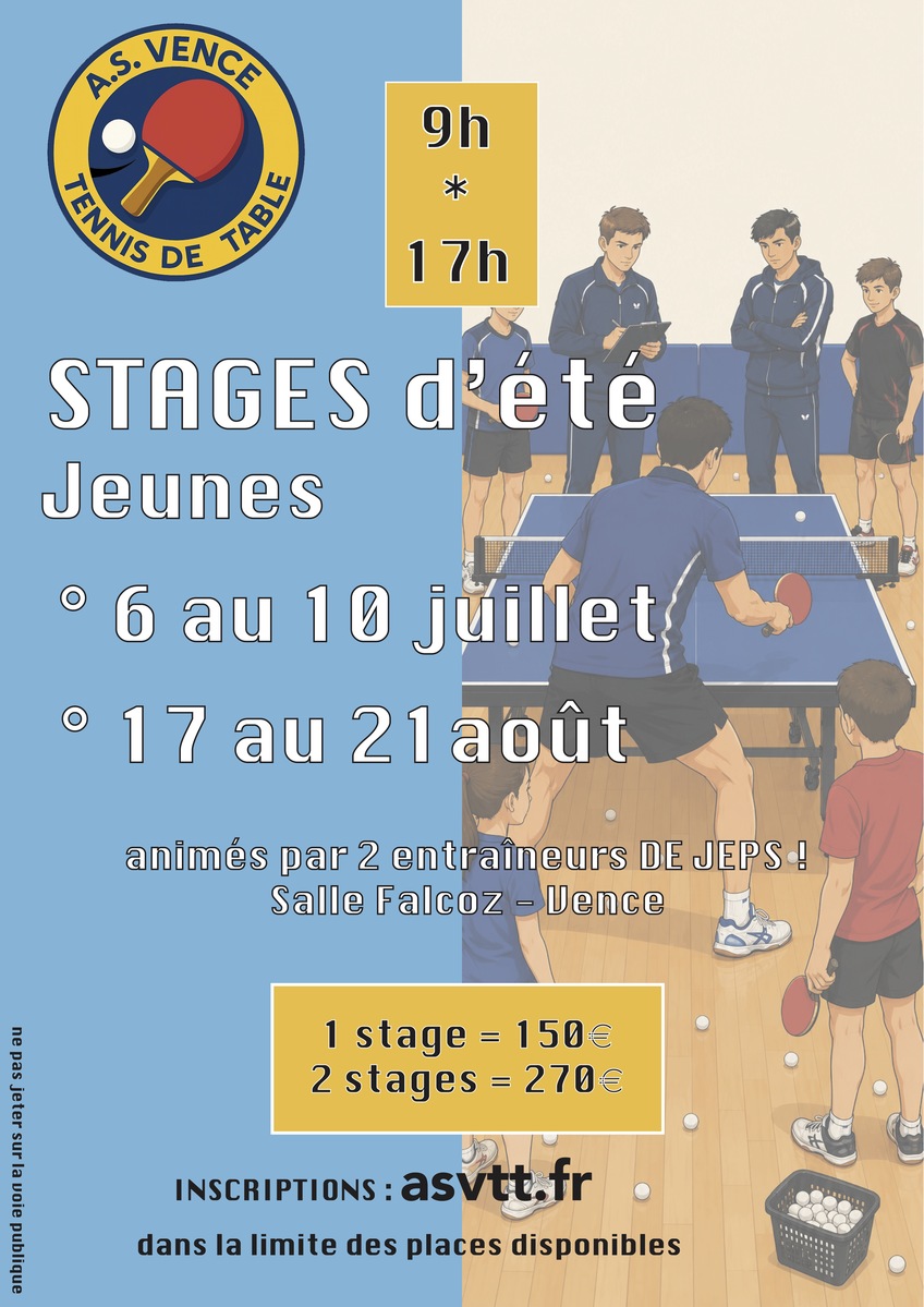 Stage Jeunes 26-C - 06-10/07/2026 9h à 17h  à Falcoz