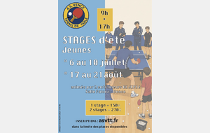 Stage Jeunes 26-D - 17-21/08/2026 9h à 17h  à Falcoz
