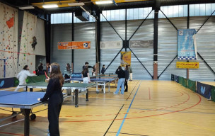 Animation Tennis de Table au Telethon 2025 du Lycée de Vence